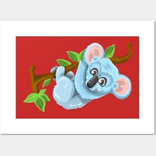 Koala Lazy Posters and Art